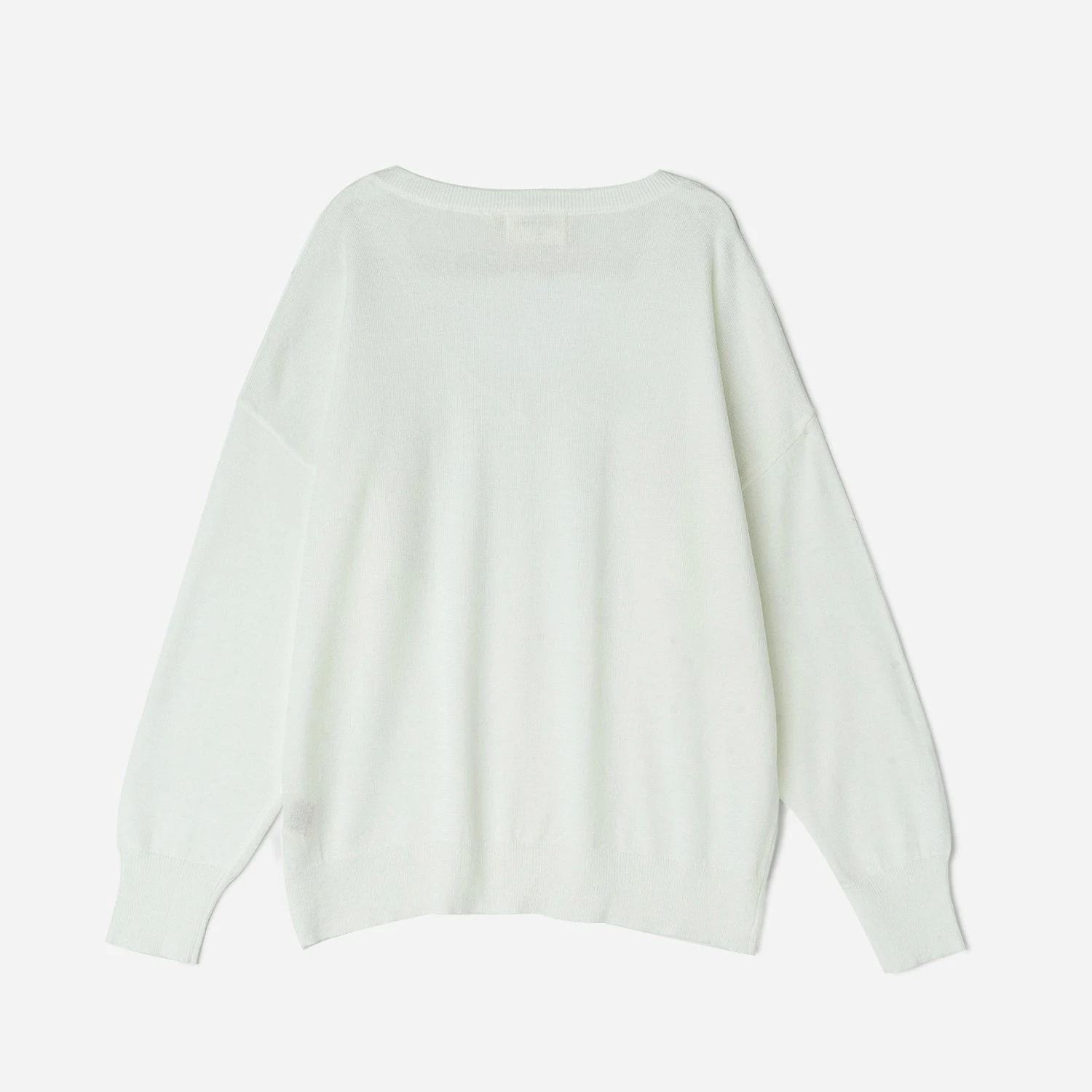 Pull TEXTO Blanc Tricot Pailleté 4 Pull TEXTO Blanc Tricot Pailleté – Image 2