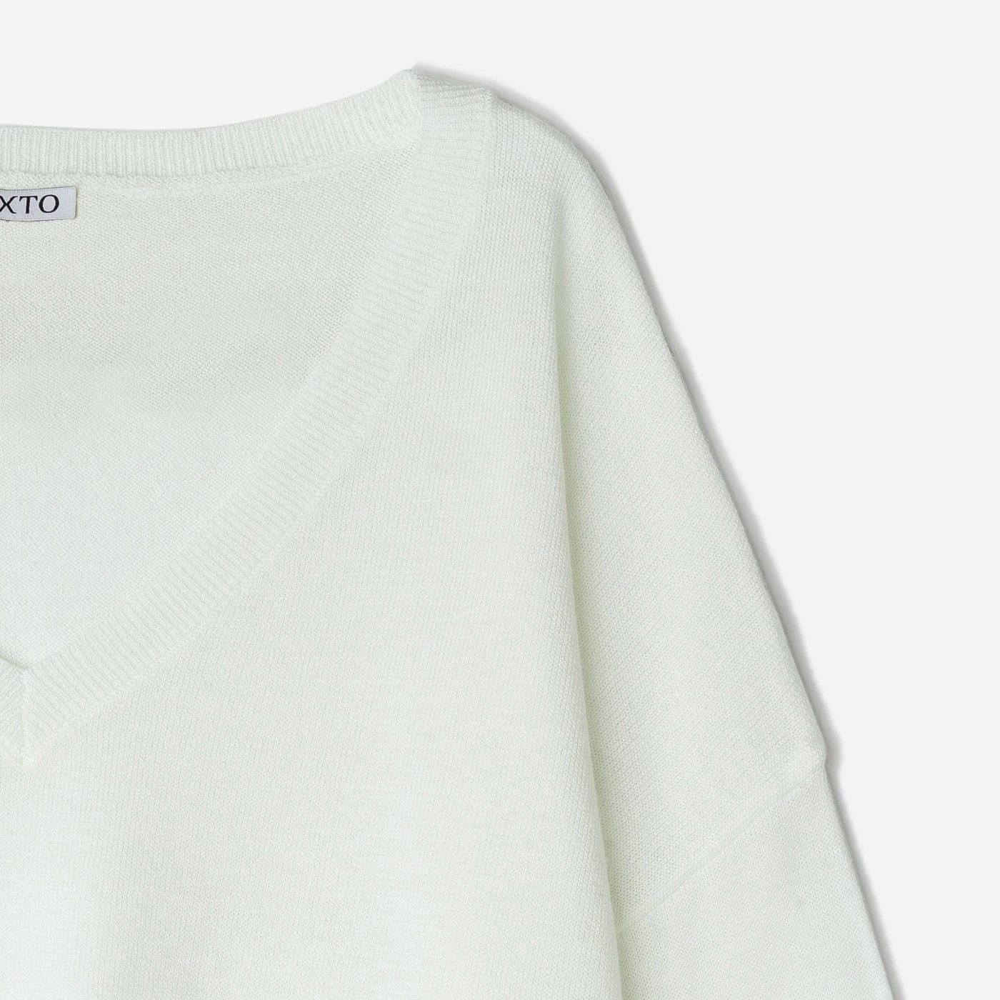 Pull TEXTO Blanc Tricot Pailleté 5 Pull TEXTO Blanc Tricot Pailleté – Image 3