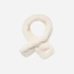 Écharpe écrue Imitation Fourrure