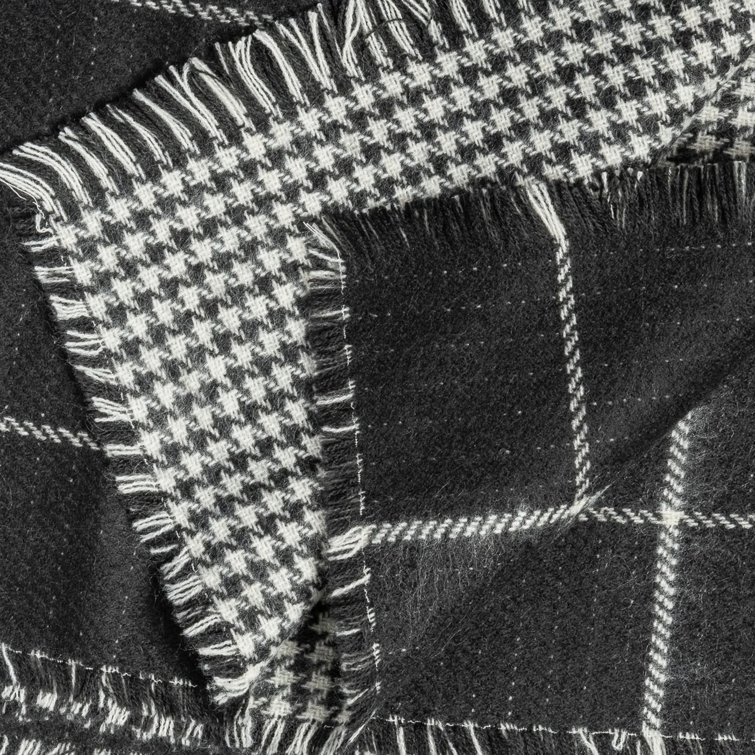 Etole TEXTO Noire Et Blanche à Carreaux 4 Etole TEXTO Noire Et Blanche à Carreaux – Image 2