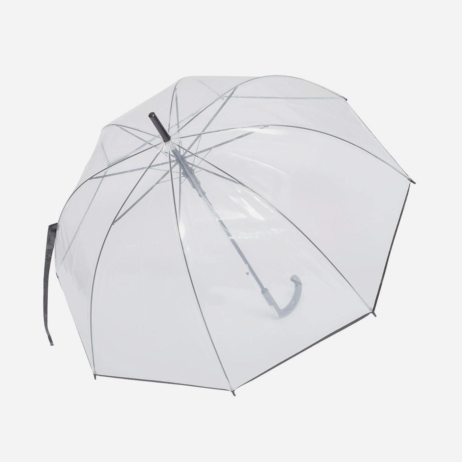 Parapluie Transparent Et Noir 4 Parapluie Transparent Et Noir – Image 2