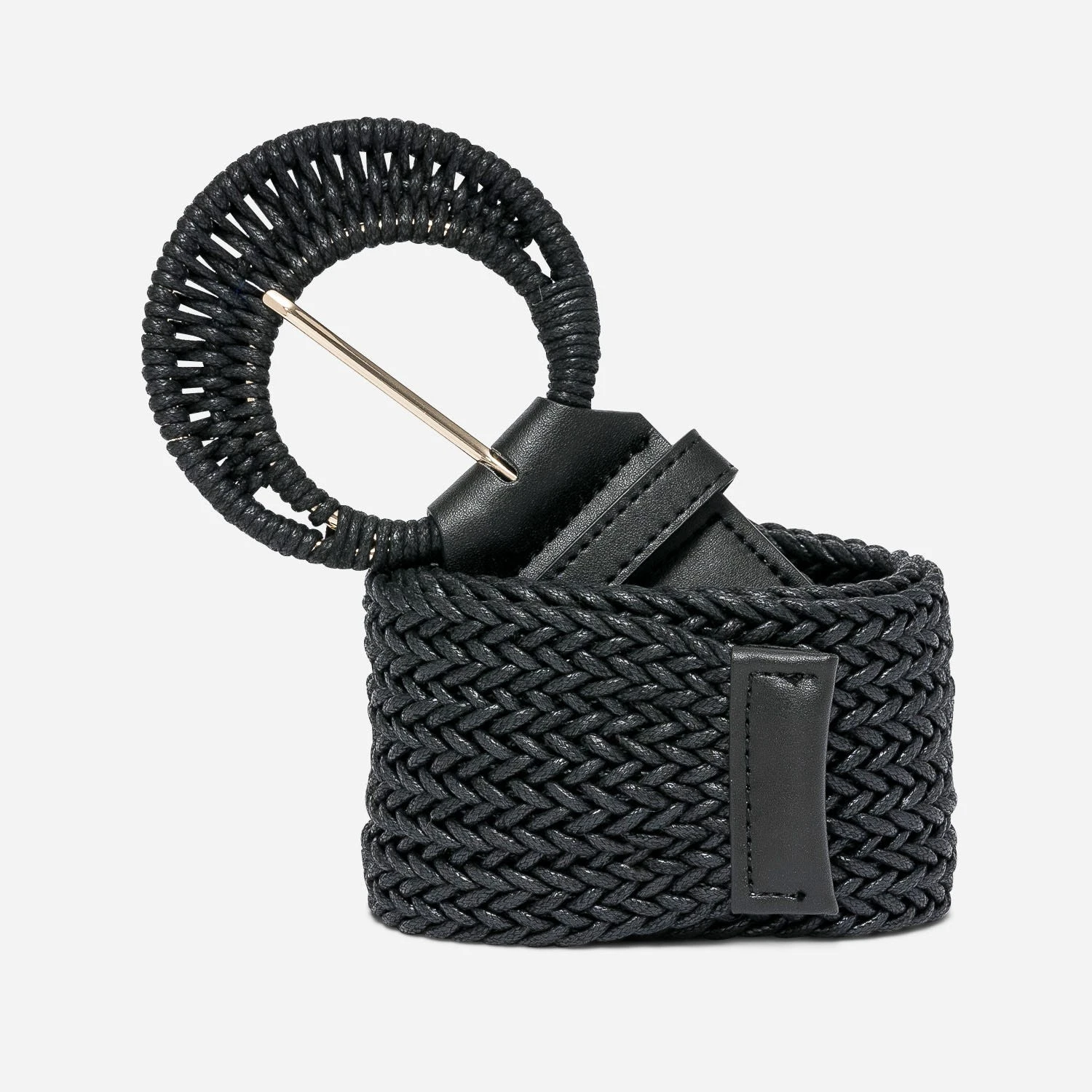 Ceinture TEXTO Noire En Textile Tressé 3 Ceinture TEXTO Noire En Textile Tressé