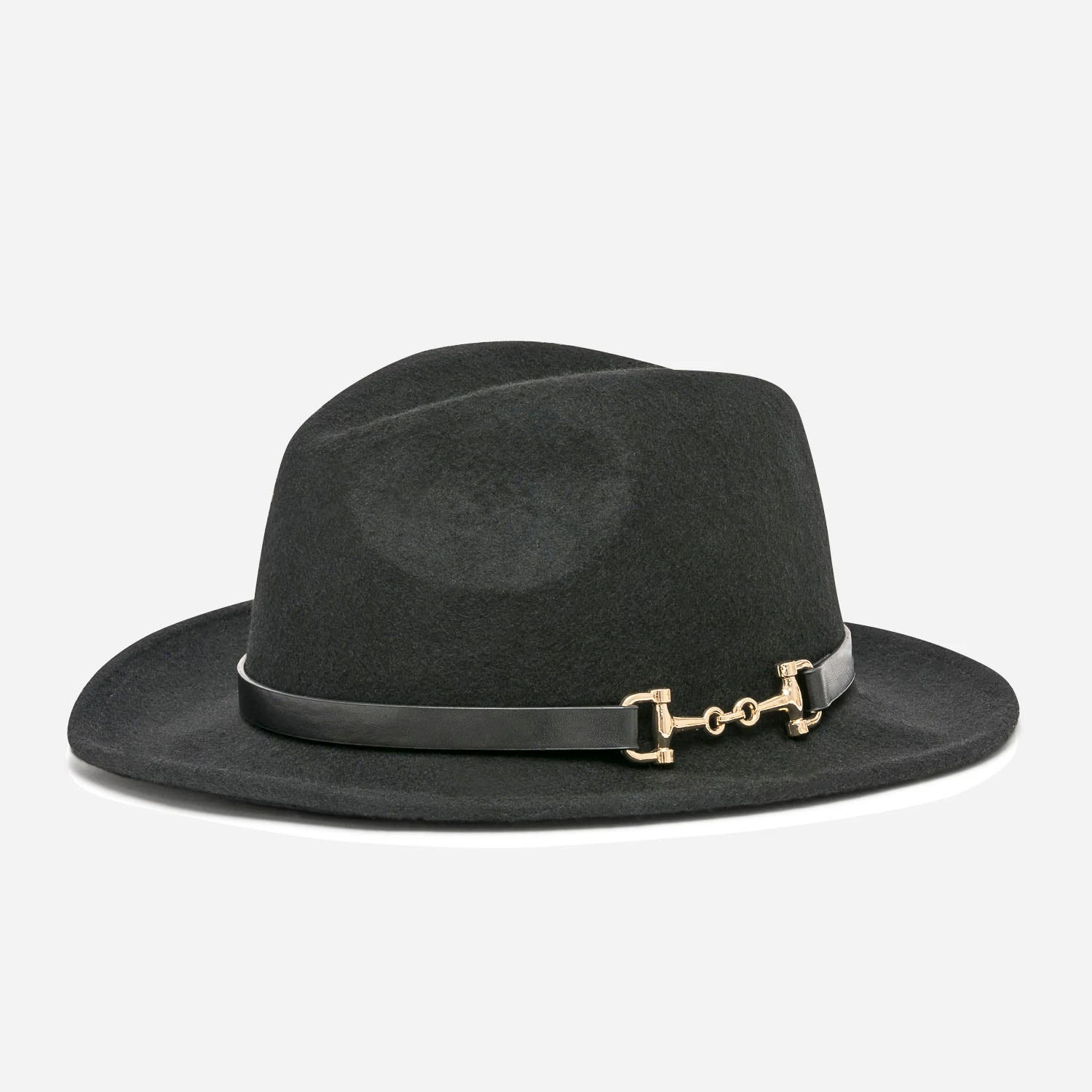 Chapeau Noir En Laine Feutrée 3 Chapeau Noir En Laine Feutrée