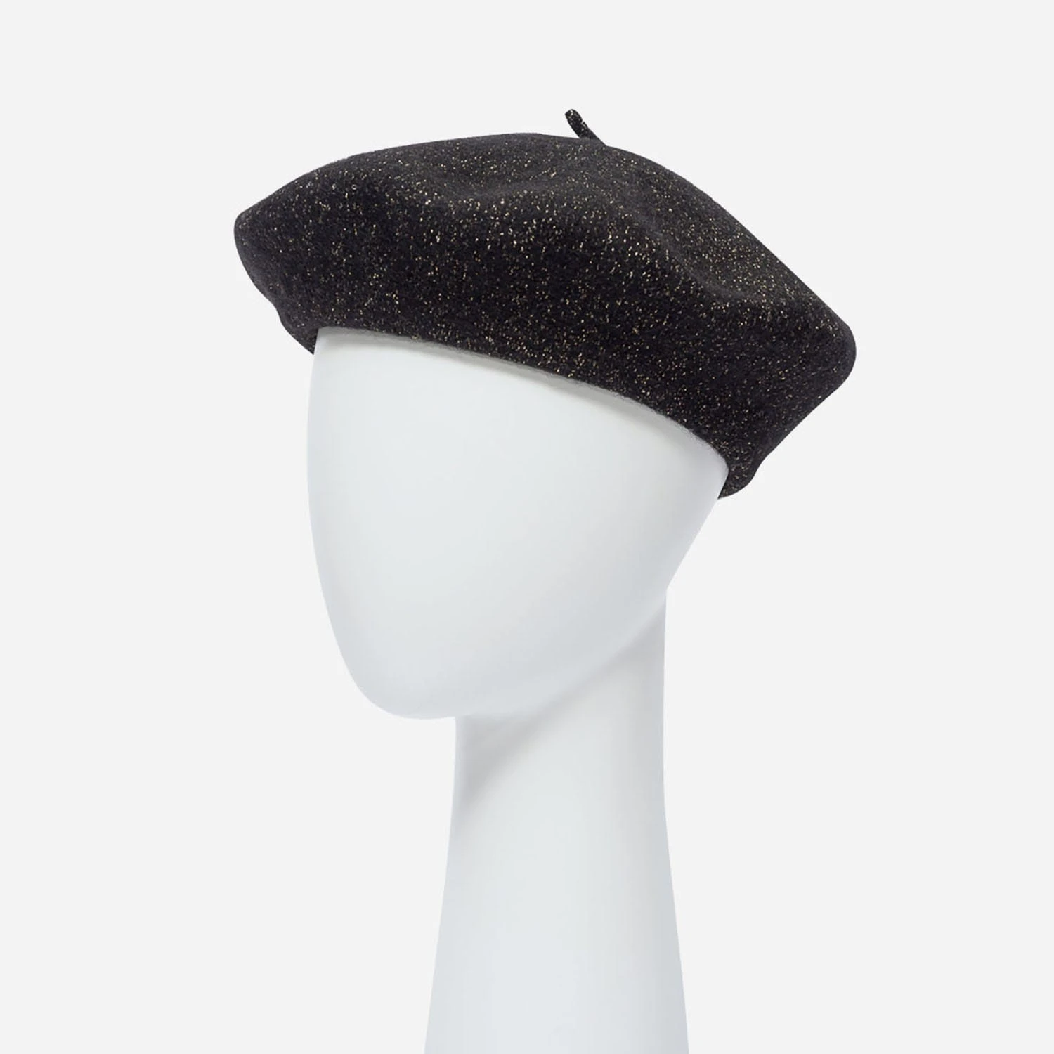 Béret Noir Pailleté Or 3 Béret Noir Pailleté Or