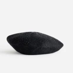 Béret Noir à Strass