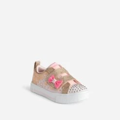 Skechers Tennis TWINKLE TOES Rose Et Dorée Avec Cœurs -Caprices Chaussures Boutique WWWERM 10821390001 1