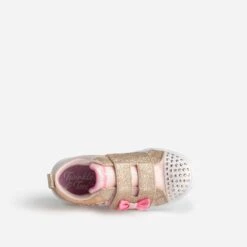 Skechers Tennis TWINKLE TOES Rose Et Dorée Avec Cœurs -Caprices Chaussures Boutique WWWERM 10821390001 4