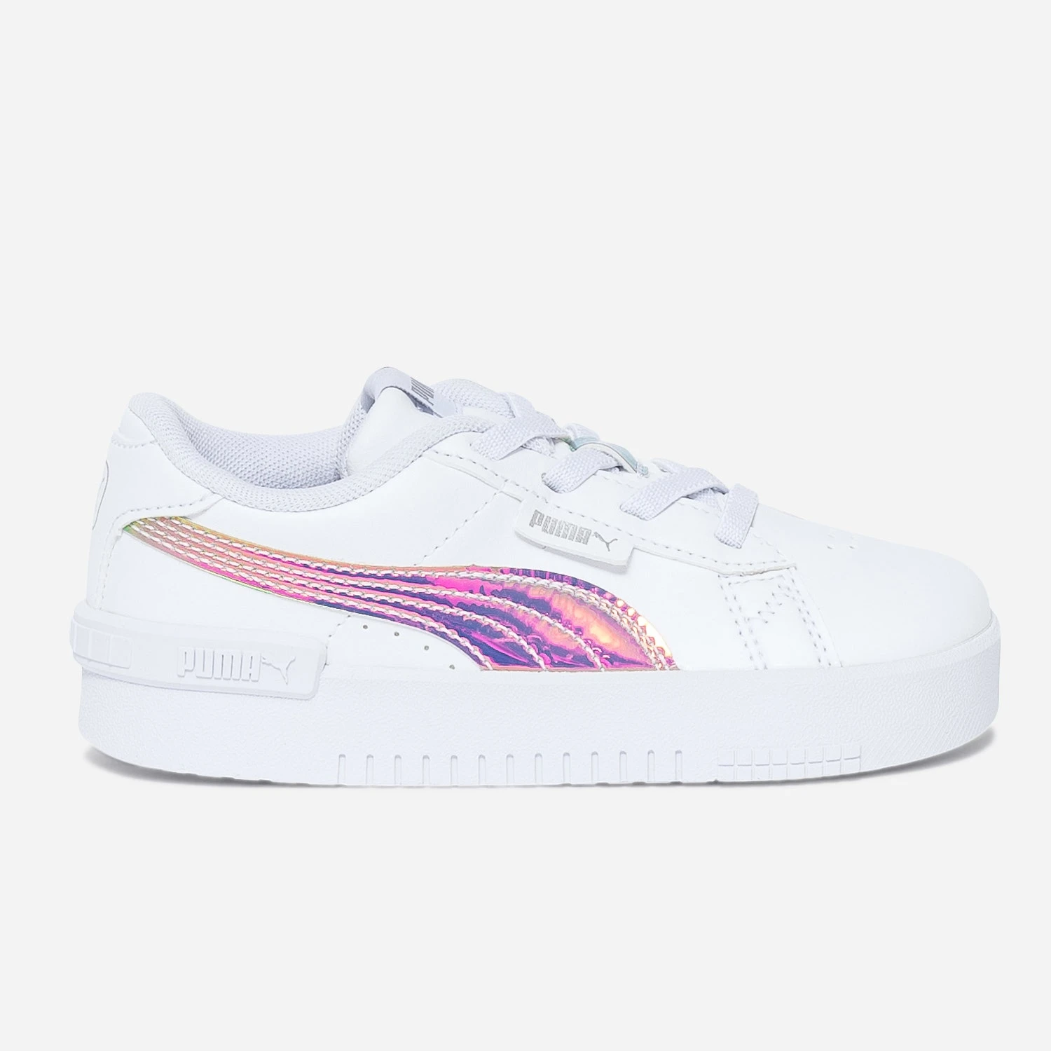 Tennis PUMA Blanche à Bande Iridescent 3 Tennis PUMA Blanche à Bande Iridescent
