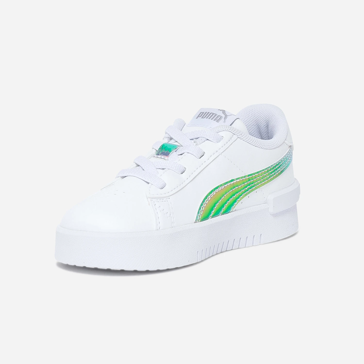 Tennis PUMA Blanche à Bande Iridescent 5 Tennis PUMA Blanche à Bande Iridescent – Image 3