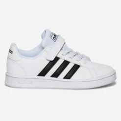 Tennis ADIDAS Blanche Et Noire à Lacet élastiqué