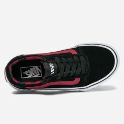 Tennis VANS Noir Et Rouge En Cuir Velours -Caprices Chaussures Boutique WWWERM 10831390092 4