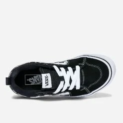 Tennis VANS Noire En Cuir Velours Et Toile à Damier -Caprices Chaussures Boutique WWWERM 10831390094 4