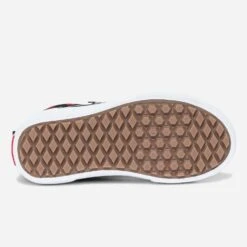 Basket VANS Noire En Cuir Velours Avec Damier Rouge -Caprices Chaussures Boutique WWWERM 10831390095 5