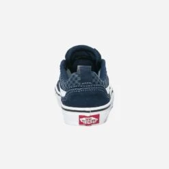 Tennis VANS Marine En Cuir Velours Et Toile à Damier -Caprices Chaussures Boutique WWWERM 10831390106 3