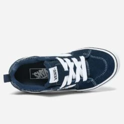 Tennis VANS Marine En Cuir Velours Et Toile à Damier -Caprices Chaussures Boutique WWWERM 10831390106 4