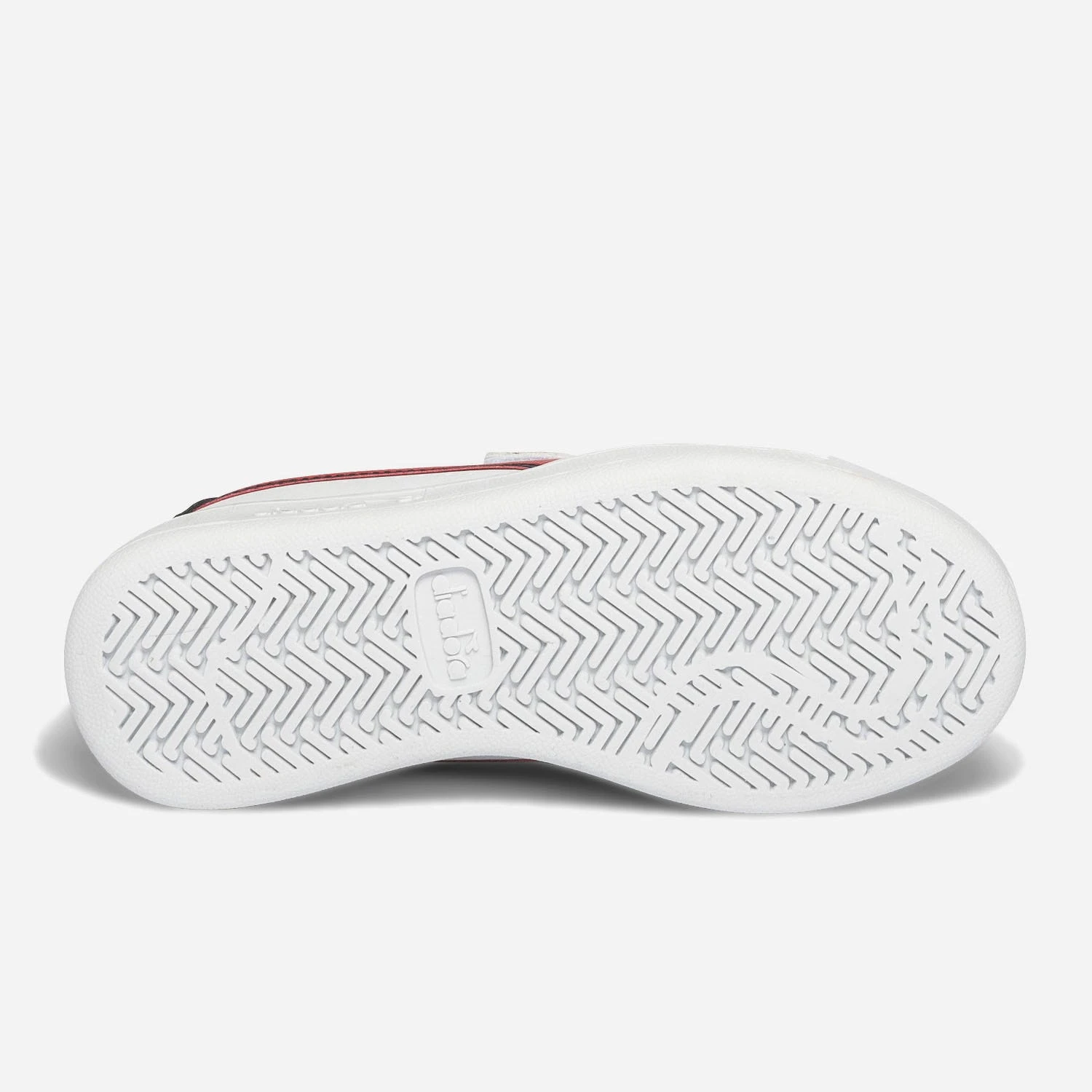 Tennis DIADORA Blanche, Rouge, Marine à Scratchs 8 Tennis DIADORA Blanche, Rouge, Marine à Scratchs – Image 6