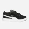 Tennis PUMA Noire En Cuir Velours à Scratchs