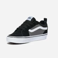 Tennis VANS Noire Et Grise Cuir Velours Et Toile -Caprices Chaussures Boutique WWWERM 10831390115 2