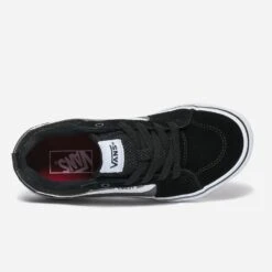 Tennis VANS Noire Et Grise Cuir Velours Et Toile -Caprices Chaussures Boutique WWWERM 10831390115 4