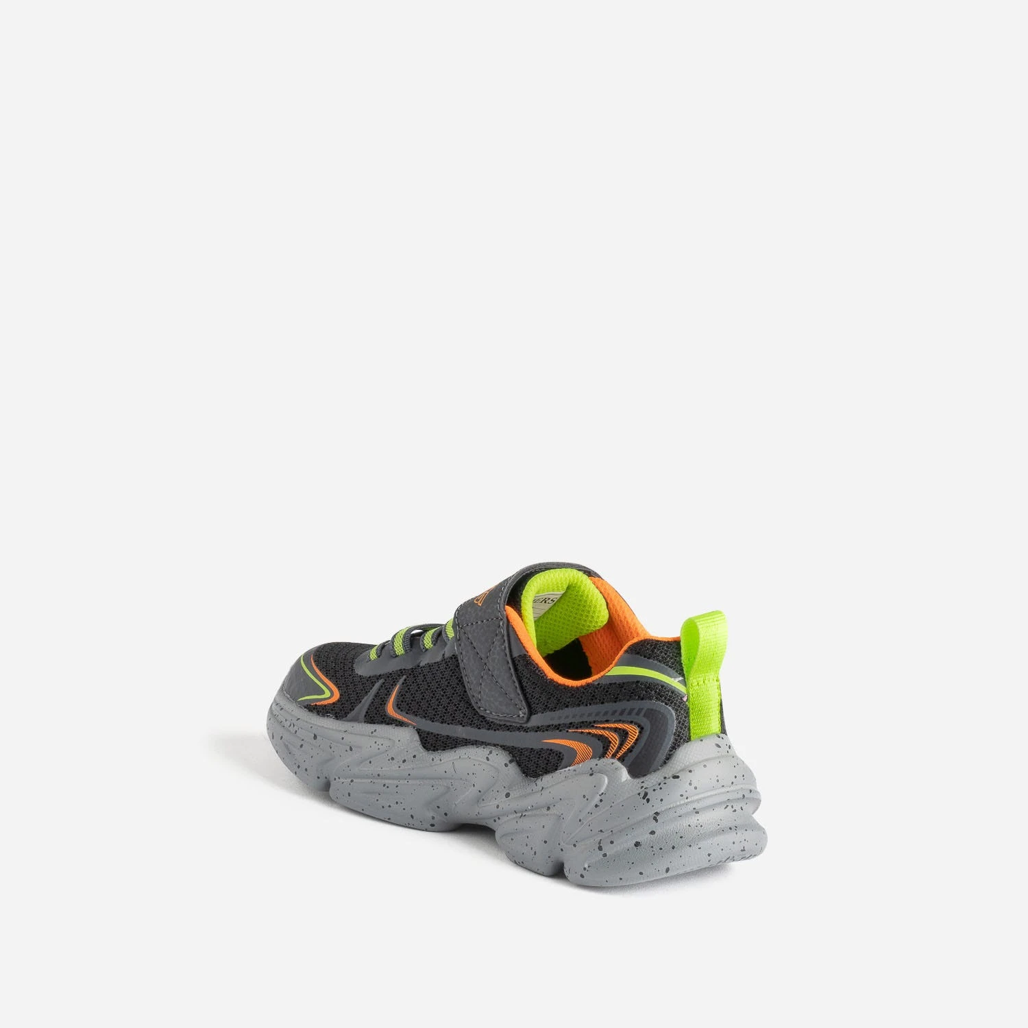 Tennis SKECHERS Noire, Orange, Vert Fluo 7 Tennis SKECHERS Noire, Orange, Vert Fluo – Image 5