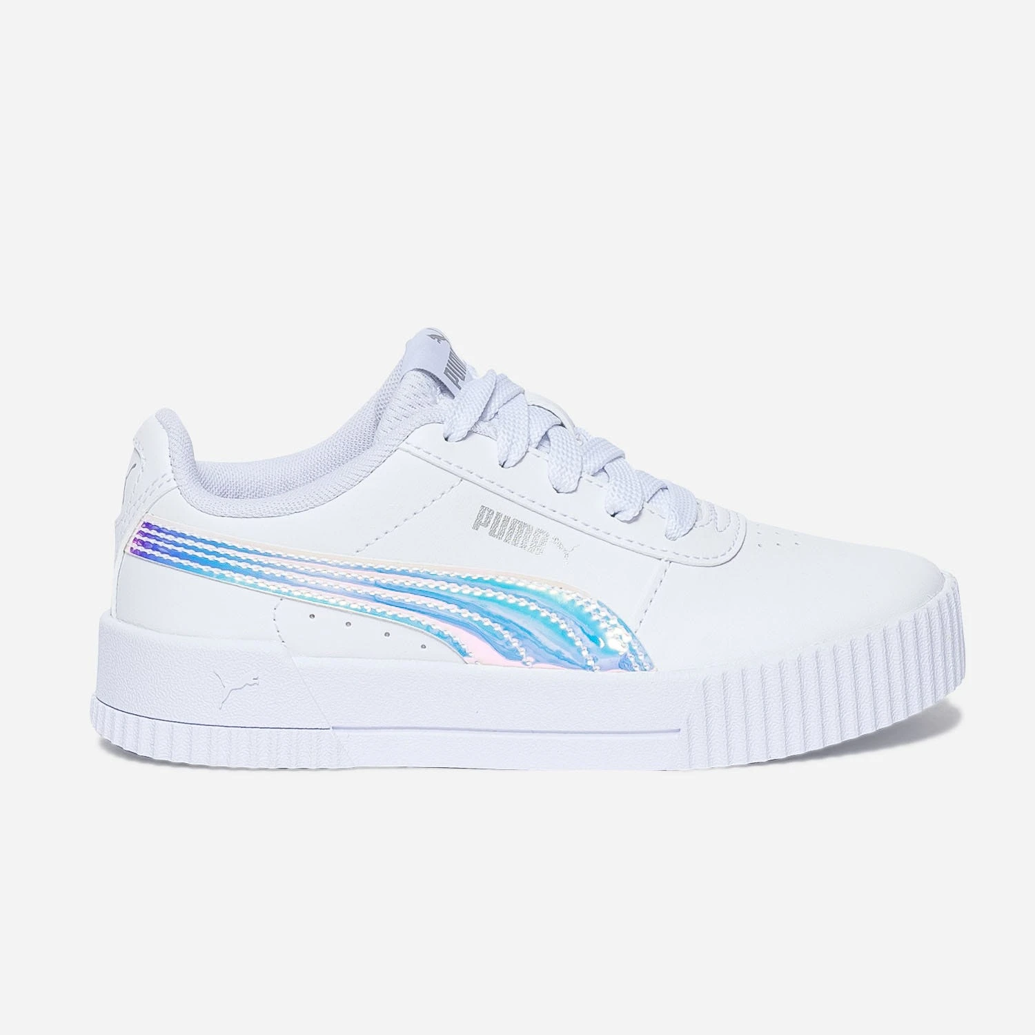 Sneakers PUMA Blanche à Ligne Iridescente 3 Sneakers PUMA Blanche à Ligne Iridescente