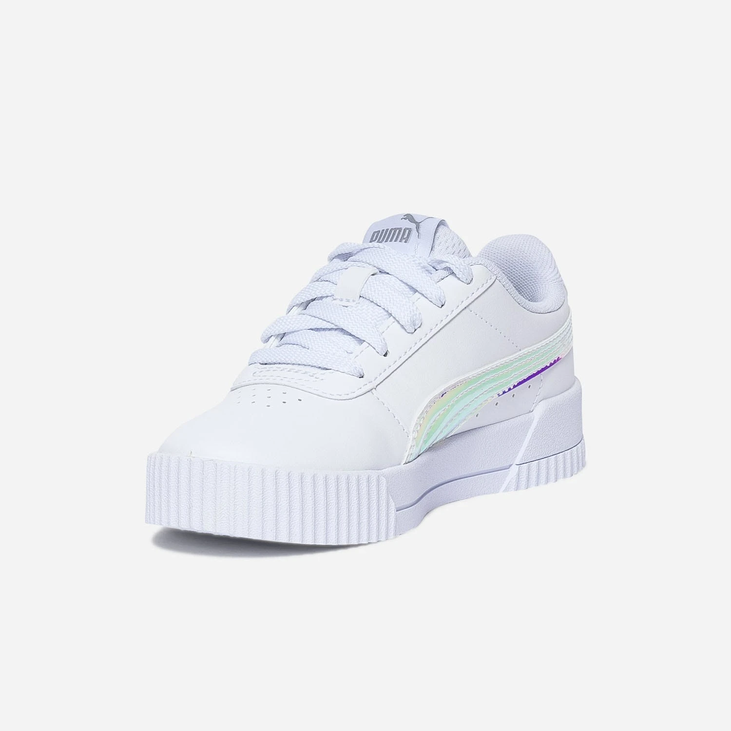 Sneakers PUMA Blanche à Ligne Iridescente 5 Sneakers PUMA Blanche à Ligne Iridescente – Image 3