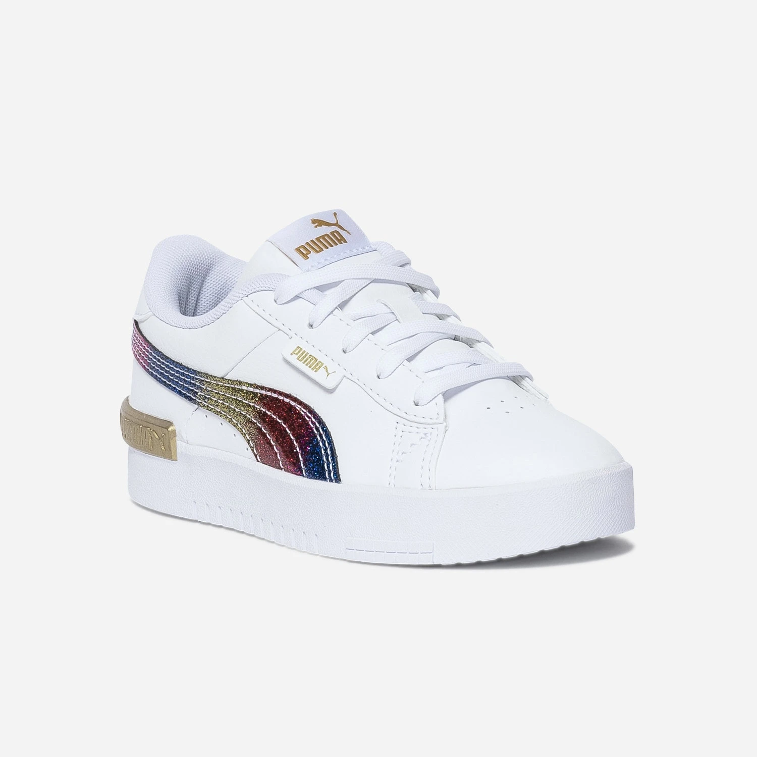 Tennis PUMA Blanche Bande Pailletée 4 Tennis PUMA Blanche Bande Pailletée – Image 2