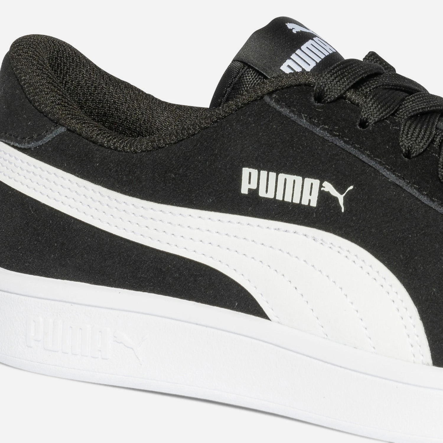 Tennis PUMA Noire En Cuir Velours 4 Tennis PUMA Noire En Cuir Velours – Image 2