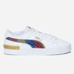 Basket PUMA Blanche à Bande Pailletée
