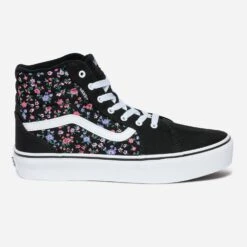 Basket VANS Noire à Motif Fleurs