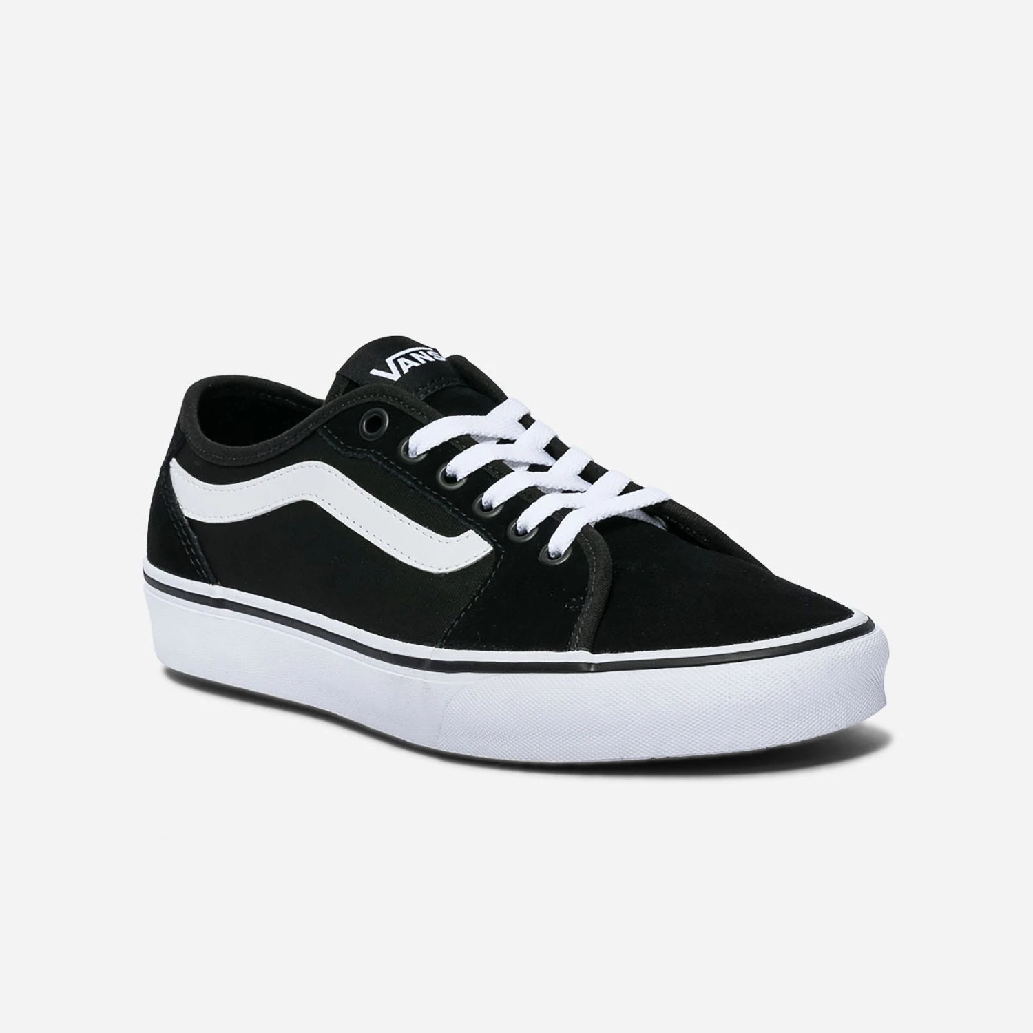 Tennis VANS Noire En Cuir Velours Et Toile 4 Tennis VANS Noire En Cuir Velours Et Toile – Image 2
