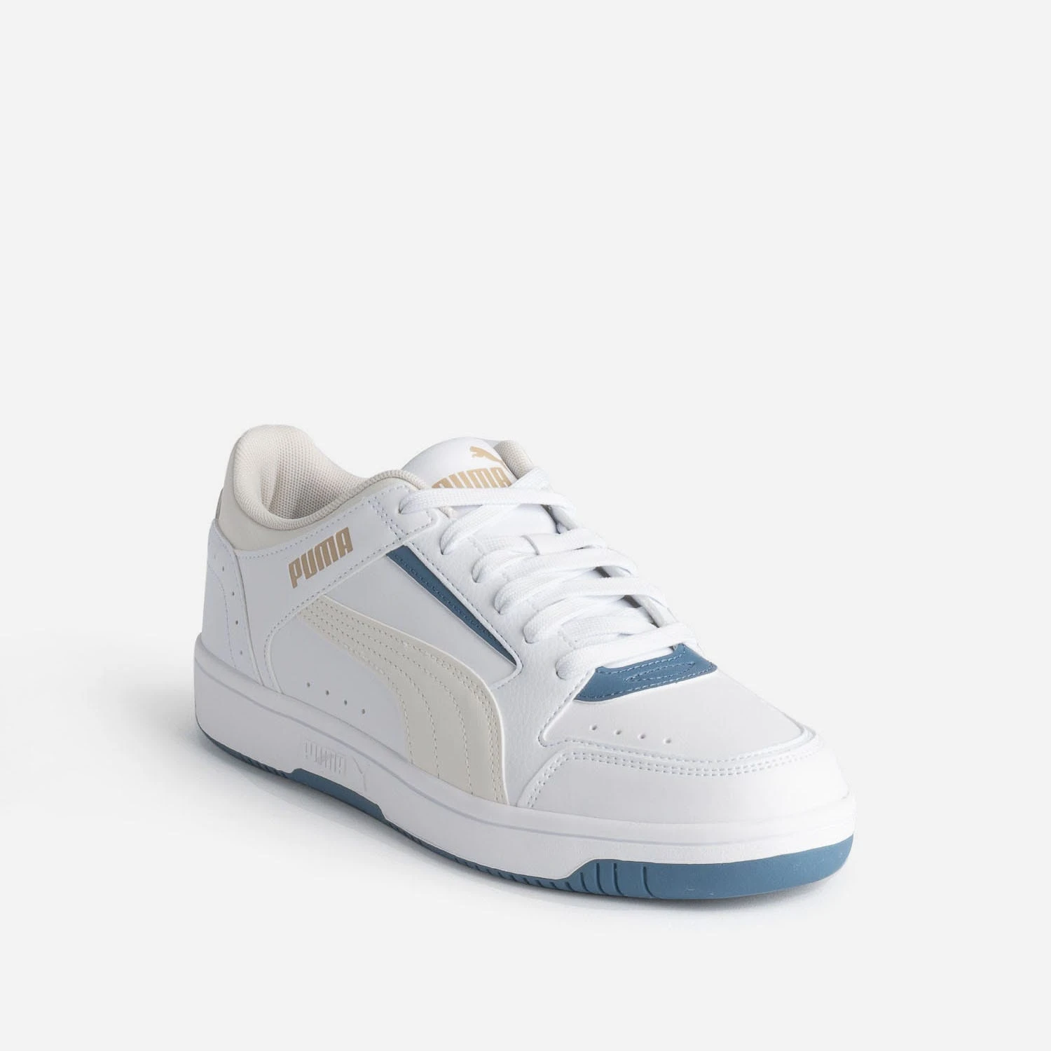 Tennis PUMA Blanche Détails Bleus 5 Tennis PUMA Blanche Détails Bleus – Image 3
