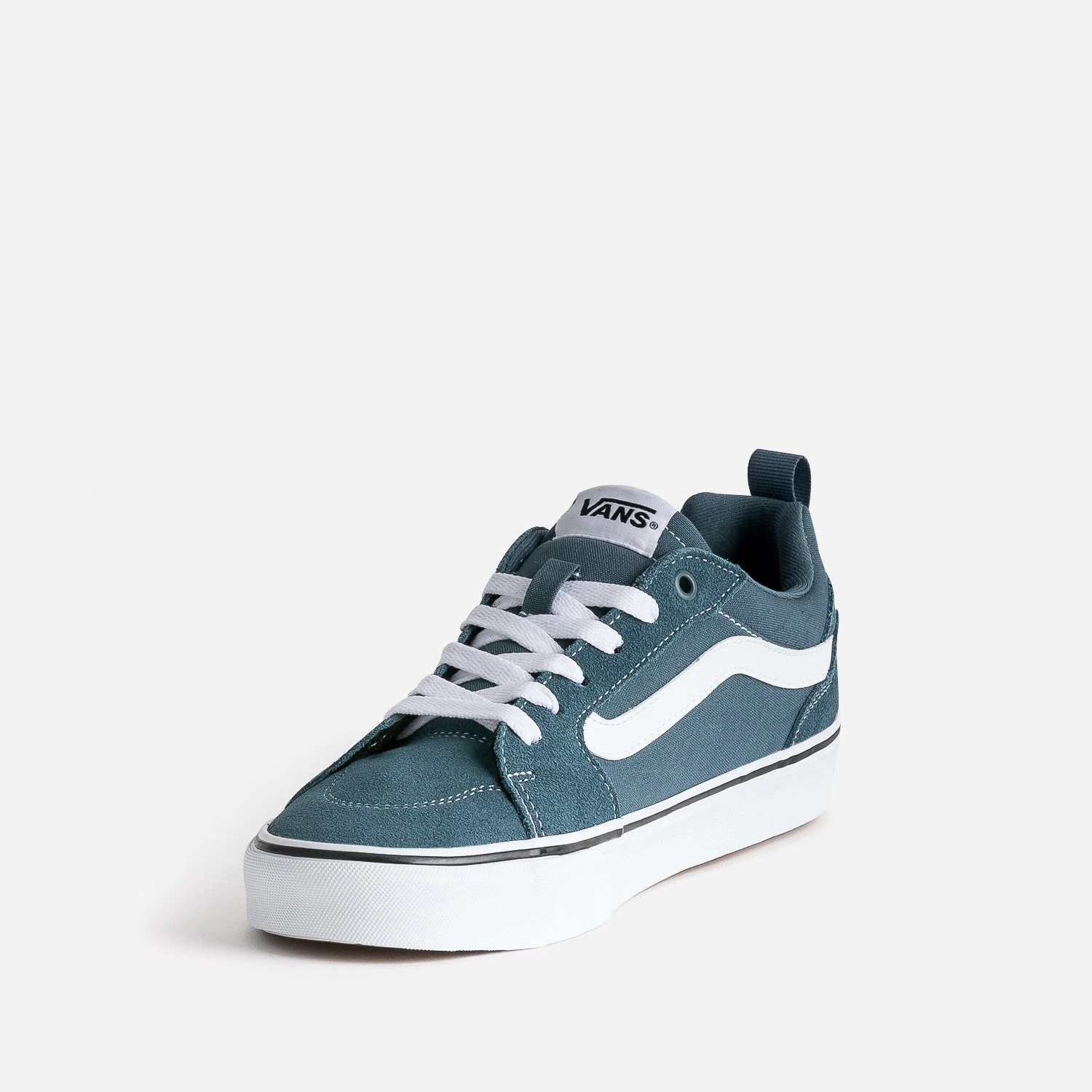 Tennis VANS Bleu Canard En Cuir Velours Et Toile 5 Tennis VANS Bleu Canard En Cuir Velours Et Toile – Image 3