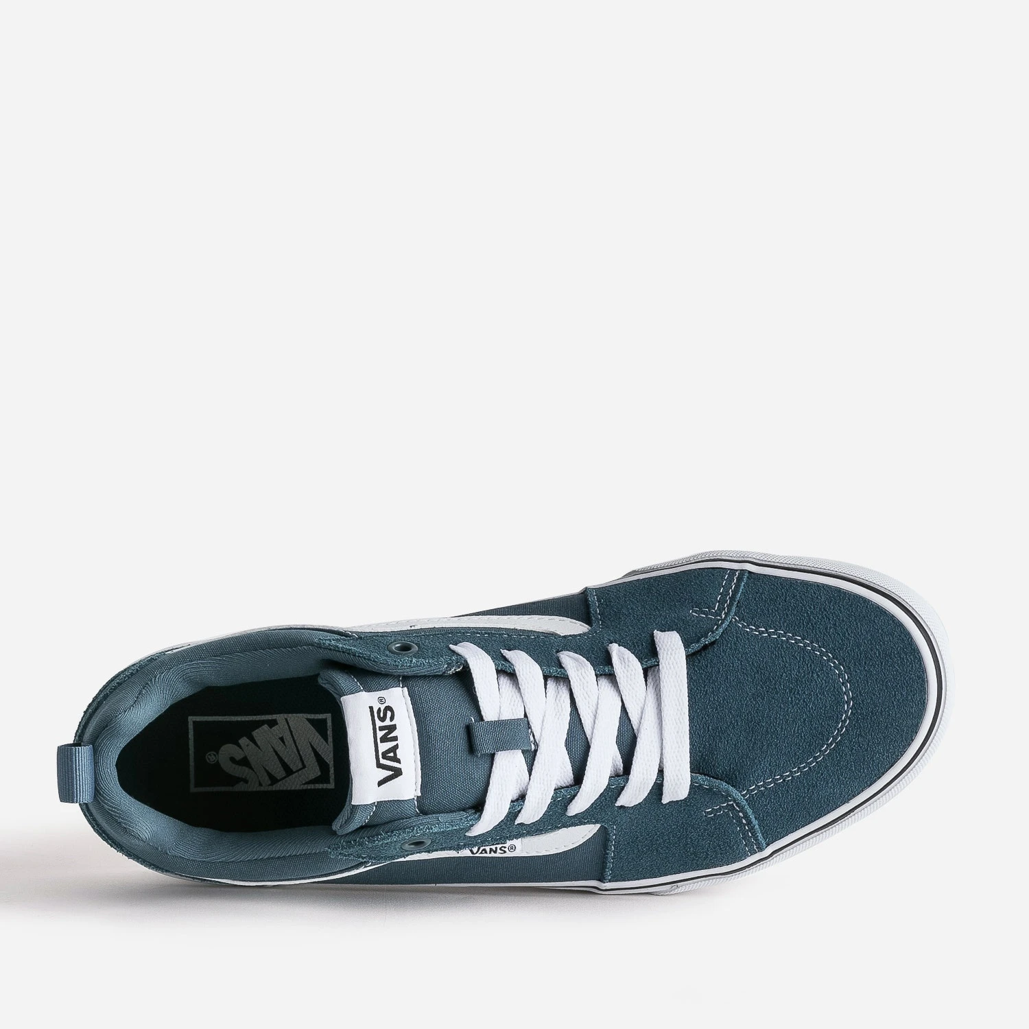 Tennis VANS Bleu Canard En Cuir Velours Et Toile 7 Tennis VANS Bleu Canard En Cuir Velours Et Toile – Image 5