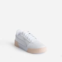 Tennis PUMA Blanche Et Pêche à Plateforme -Caprices Chaussures Boutique WWWERM 10881390023 1