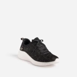 Tennis SKECHERS Noire Pailletée Cuivrée Effet Mesh -Caprices Chaussures Boutique WWWERM 10881390275 1