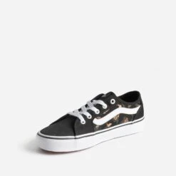 Tennis VANS Noire En Toile à Motifs Fleurs Et Fruits -Caprices Chaussures Boutique WWWERM 10881390304 2