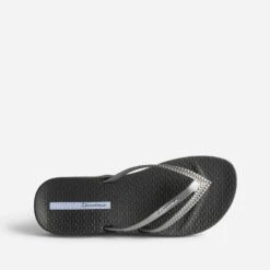 Tong IPANEMA Noire à Brides Asymétriques Grises -Caprices Chaussures Boutique WWWERM 10888550125 4