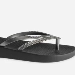 Tong IPANEMA Noire à Brides Asymétriques Grises -Caprices Chaussures Boutique WWWERM 10888550125 5